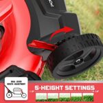 Self Propelled 21 Inch Lawn Mower Gas Powered with 209CC 4-Stroke Engine 3 in 1 with 5 Adjustable Cutting Heights 1.18”-3.0”
