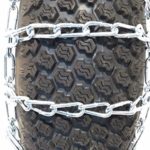 The ROP Shop Pair 2 Link TIRE Chains 20×8.00×8 for MTD/Cub Cadet Lawn Mower Tractor Rider