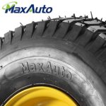 2 Pcs Lawn Mower Tires 15×6.00-6 with Wheel for Riding Mowers, 3″ Centered Hub Long with 3/4″ precision ball bearings(WILL NOT FIT ON TRAILERS)