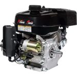 XtremepowerUS Electric Start 7 HP Go Kart Gas Engine Log Splitter Recoil/Electric Start Engine Gas Power Gasoline OHV Motor, Black