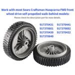 583719501 Front Wheel Tire Fit for Craftsman HU Sears Poulan Roper Self Propelled Lawn Mower, Replace 194231X460 401273×460 532402567 532402657, 2 Pack