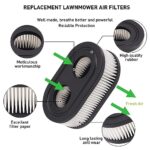 Apply to593260 798452 Lawn Mower Air Filter, Series Engine 4247 5432 5432K Lawn Mower Air Cleaner Filte can Replace Oval Air Filter Cartridge – Lawn Mower Replacement Parts(2PCS)
