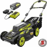 RYOBI 20 in. 40-Volt Brushless Lithium-Ion Cordless Smart Trek Self-Propelled Walk Behind Mower w/6.0 Ah Battery and Charger