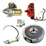 PowersportsPro® ELECTRIC START KIT STARTER MOTOR IGNITION SWITCH HONDA GX160 GX200 5.5HP 6.5HP