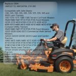 Deck Wheel Kit 4PCS Compatible with John Deere 48″ 54″ 60″ 72″ Deck Lawn Mowers Part# AM125172