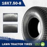 MaxAuto 18X7.50-8 18×7.5×8 Turf Saver Lawn Mower Tire 4PR, Set of 2