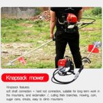 WHJ@ Four-Stroke 1700w Backpack Side-Mounted Lawn Mower Multi-Purpose Agricultural Gasoline Small Weeder Harvester