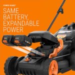 WORX WG779 40V Power Share 4.0 Ah 14″ Lawn Mower w/ Mulching & Intellicut (2x20V Batteries)