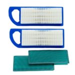 HOODELL 2 Pack 697153 Air Filter, Compatible for Briggs and Stratton 698083 795115, John Deere gy20573, Premium Lawn Mower Air Cleaner