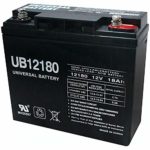 Universal Power Group UB12180 12V 18AH SLA Internal Thread Battery for Craftsman Black Lawn Mower