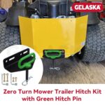 GELASKA Universal Zero Turn Lawn Mower Trailer Hitch with Trailer Hitch Pin and Assembly Tool Kit, Thick Heavy Duty Universal Lawn Mower Towing Hitch Kit with Pin (Green)