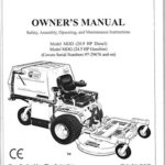 Walker Rider Lawnmowers – Owner’s Manual – Model MDD (20.9 HP Diesel) -Model MDG (24.5 HP Gasoline
