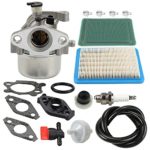 HIPA MIA11798 Carburetor + Air Filter Tune Up Kit for John Deere JS20 JS25 JS26 JS28 JS30 JS36 JS38 JM26 JM36 Mowmentum Walk-Behind Lawn Mower