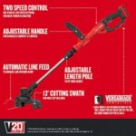 CRAFTSMAN V20 WEEDWACKER String Trimmer & Edger, Cordless (CMCST900D1),Red