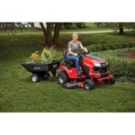 Craftsman E225 42-in. Lithium-Ion Riding Mower-56V Electric Powered Lawn Mower-Fast Charging, Red
