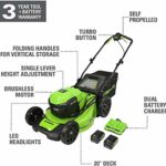Greenworks 48V 20″ Brushless Cordless Push Lawn Mower, (2) 4.0Ah USB Batteries (USB Hub) and Dual Port Rapid Charger Included (2 x 24V)
