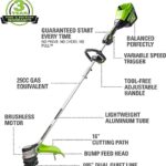Greenworks 80V 25″ Cordless Battery Brushless Self-Propelled Rear Wheel Drive 3-in-1 Lawn Mower, 16″ String Trimmer,730 CFM Leaf Blower,Combo Kit w/ (1) 4.0Ah Battery (1)2.5 Ah Battery and (2)Charger