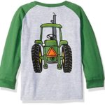 John Deere Toddler Boys Big Tractor Tee, Heather Grey/Green, 4T