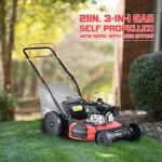 PowerSmart Self Propelled Lawn Mower 22 Inch, 170CC 4-Stroke Engine, 3-in-1 Walk-Behind Lawn Mower Gas Powered DB2322SR