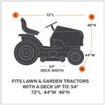 Classic Accessories Lawn Tractor Cover, Olive, Up to 54″ Decks