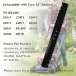 Podoy 131-4547-03 Mulching/Recycling Blade Compatible with Toro Walk-Behind Lawn Mower with 22-inch Deck,Replaces 108-9764-03 104-8697 104-8697-03 104-8697-3 108-9764
