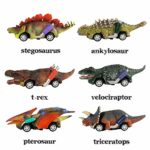 DINOBROS Dinosaur Toy Pull Back Cars, 6 Pack Dino Toys for 3 Year Old Boys and Toddlers, Boy Toys Age 3,4,5 and Up, Pull Back Toy Cars, Dinosaur Games with T-Rex