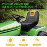 Lawn Mower Seat Cover, Riding Mower Seat Cover Cushion Replacement with Padded Waterproof Garden Tractor Seat Cover for Cub Cadet Troy Bilt Craftsman Zero Turn John Deere Lawn Mower Tractor-S