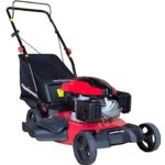 PowerSmart DB8621P 3-in-1 159cc Gas Push Mower, 21″, Red, Black