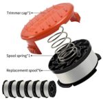 Generep Weed Eater String Trimmer Line for Black and Decker Trimmer/Edger, AF-100, 6 Spools & 1 Cap