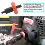 Electric Engine Drill Bit Adapter,Compatible with All Electric Start Capable Handheld Power Equipment Including String Trimmers,Leaf Blowers,Cultivators