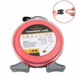 A ANLEOLIFE 1-Pound Commercial Square .080-Inch-by-557-ft String Trimmer Line Donut,with Bonus Line Cutter, Orange