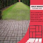 Anothera 15.7″x15.7″x1.57″ Concrete Molds Reusable Walk Maker Pathmate Stone Molding Stepping Stone Path Maker Paver Yard Patio Lawn Garden DIY Walkway Pavement Brick Moulds (8-Grid)