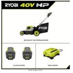 RYOBI 40V HP Brushless 21 in. Cordless Battery Walk Behind Self-Propelled Lawn Mower with (2) 6.0 Ah Batteries and Charger