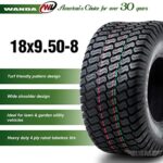 WANDA Set 2 18×9.50-8 Lawn Mower Utility Cart Turf Tires 18×9.5×8 P332-13032