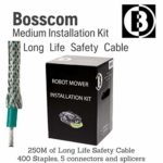 Bosscom Robotic Lawn Mower Installation Kit Long Life Safety Cable – for Husqvarna Automower, Honda Miimo, Robomow, Worx Landroid