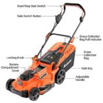 MAXLANDER 40V Cordless Lawn Mower 15 inch Brushless Motor 4.0AH Battery and Charger Included 6 Position Height