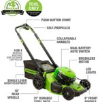 Greenworks Pro 80V 21-Inch Brushless Self-Propelled Lawn Mower, Tool Only