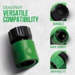 Easy Connect Lawn Mower Deck Wash Port Adapter – Riding Lawn Mower Water Hose Nozzle Attachment Compatible with Part Numbers: 532416405, 921 04041, 416405, GX22425 & More (Pack of 2, Green)