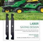 KEDAKEJI 405380 Lawn Mower Mulching Blades Compatible with 46″ Deck Craftsman,Husqvarna,Poulan Medium Lift Mulching Blade Replacement for 405380, 532405380, PP21011,561739,403107,561739B
