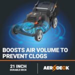 WORX Nitro 40V 21″ Cordless Lawn Mower w/Aerodeck & Intellicut, Brushless Electric Mower Up to 1/2 Acre, Push Lawn Mower w/ 7-Position Height Adjustment WG752 – Batteries & Charger Included