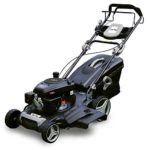 Garden Bean 21 inch 161cc OHV High Wheel Self Propelled Lawn Mower 3-in-1 Gas Powered with 21 Inch Deck and Recoil Start System 10 inch Wheels