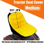 Riding Lawn Mower Seat Cover Compatible with John Deere,Craftsman,Cub Cadet,Kubota,Universal Lawn Mower Tractor Cover(Medium)