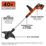 BLACK+DECKER 40V MAX String Trimmer / Edger, 13-Inch (LST140C)