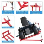DetalleGo Ride on Lawn Mower Jack Lift, Telescopic Maintenance Jack for Lawn Mowers and Garden Tractors, Weight Capacity 880 Lbs, Lawn Mower Lift with Crank Handle & Power Tool Handle, Easy to Use