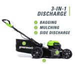 Greenworks 21-Inch 40V Self-Propelled Cordless Lawn Mower, Battery Not Included MO40L02