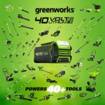 Greenworks STBA40B210 G-MAX 40V Cordless String Trimmer and Leaf Blower Combo Pack, 2.0Ah Battery and Charger Included