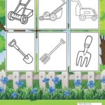 Lawn Tools and Lawnmower Coloring Book for Kids: Landscaping Vehicle and Lawn Equipment Coloring Book , For Boys and Girls of All Ages