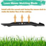 Ketofa Lawn Mower Blade AB2100 for EGO Power+ 56V 21″ Lawn Mower Models LM2101/LM2100/LM2102SP, 21 inch Mulching Blade LM2100SP – 1 Pack