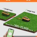 AYI Robot Lawn Mower, Mows Up to 1/2 Acre(22,000 Sq Ft), Multiple Mowing Patterns, Self-Charging, IPX Waterproof, Wi-Fi App Intelligent Control [2022 New Upgrade]