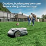 SUNSEEKER X7 Plus Wireless Robot Lawn Mower 1.5 Acre/ 64,000 Sq. Ft, with Smart APP Control, Vision AI System & RTK, Path Planning, Adaptive Floating Cut Height up to 4″, for Medium to Large Yards